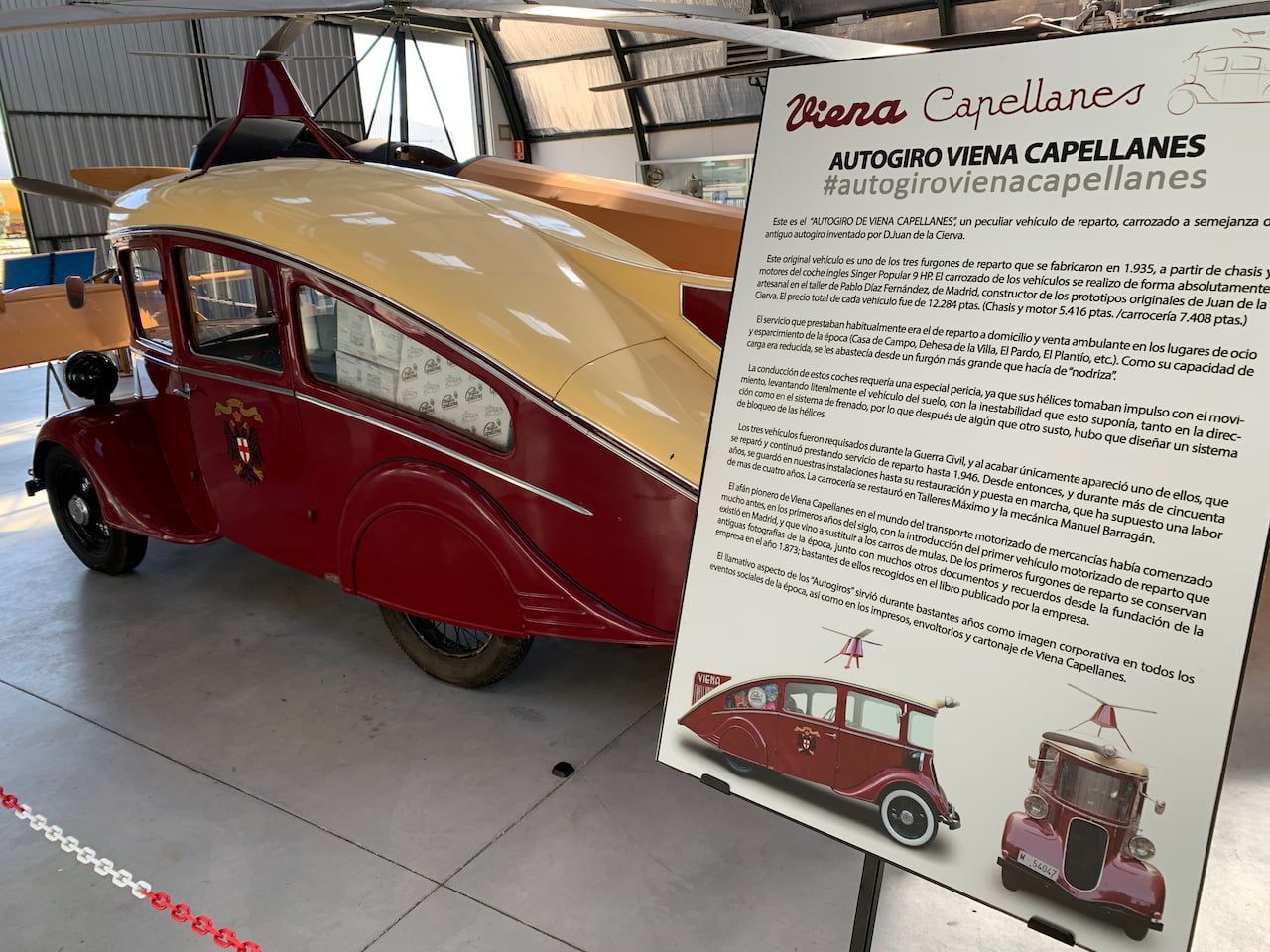 Visitando el Museo del Aire de Madrid - Galería Fotográfica Autogiro de Viena Capellanés